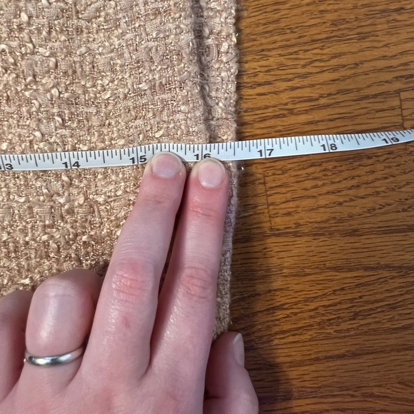 🩷 The Limited Pink Tweed Mini Skirt - Size 12 - Picture 8 of 8